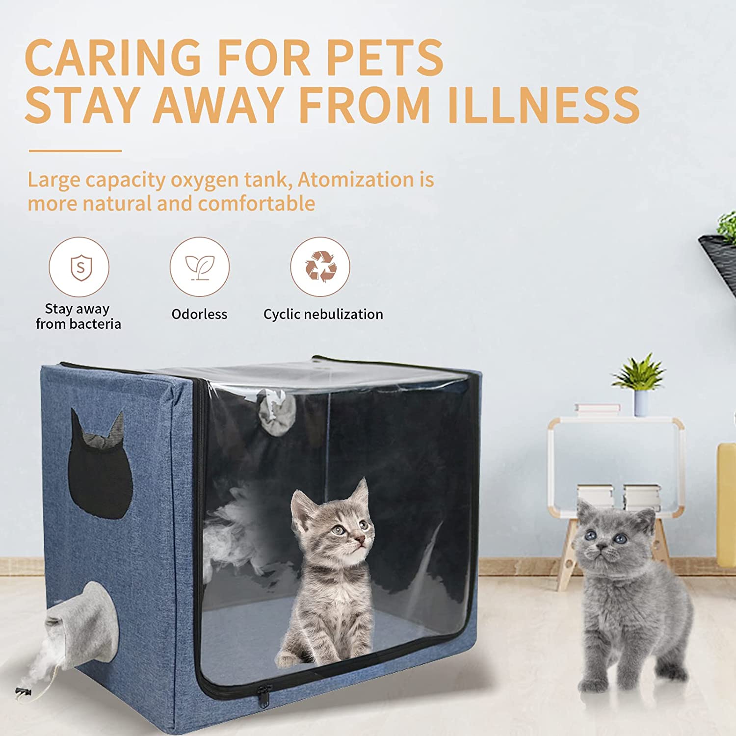 Pet Dog Cat Oxygen ICU Cage 10 - огляд і ціна Lab Incubator